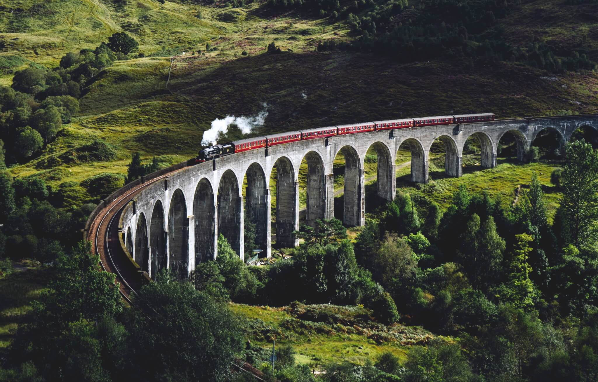 Train trip around Europe
