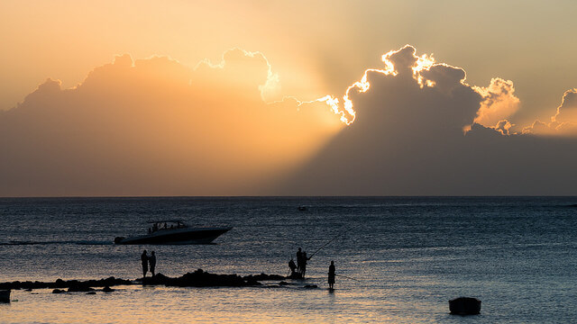 Sunset in Mauritius