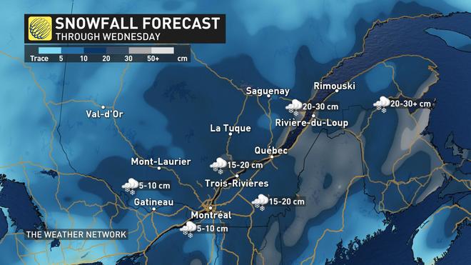 Blowing snow, icy roads challenge commutes in Quebec
