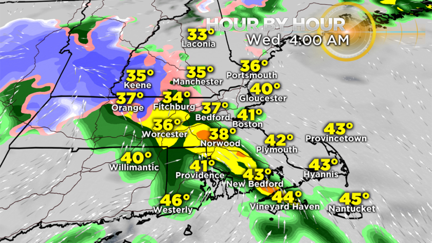 Freezing Rain, Snow Could Create Treacherous Travel Wednesday