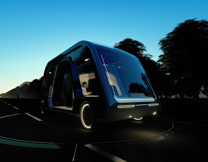 This self-driving ‘hotel on wheels’ will take you to your destination in style