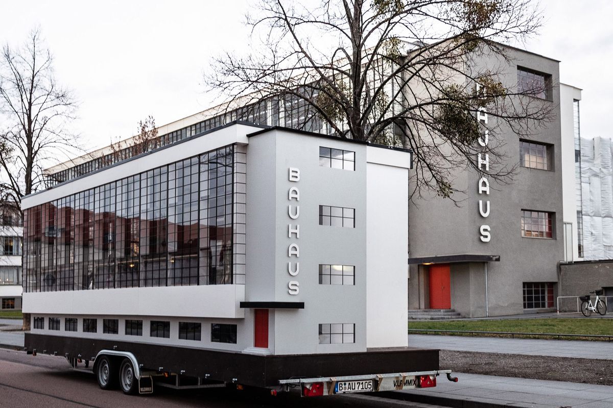 Impressive Bauhaus replica on wheels will travel around the world
