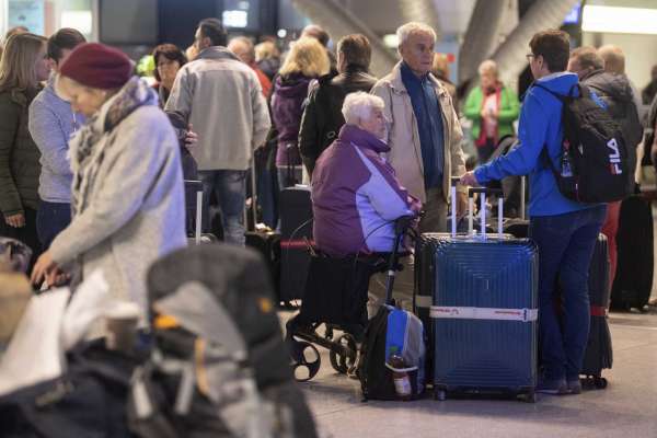 Strike by German airport security staff causes travel chaos