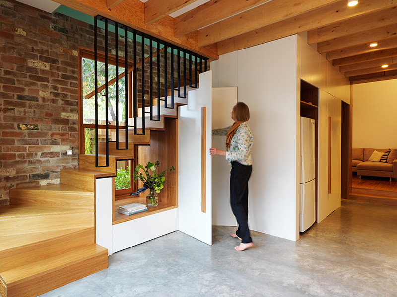 Design Detail – A Cut-Out Was Created Underneath The Stairs To Allow Light To Travel Through