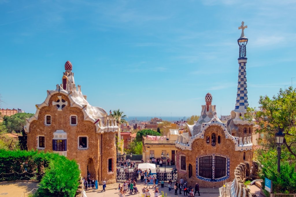 Blue skies in Barcelona
