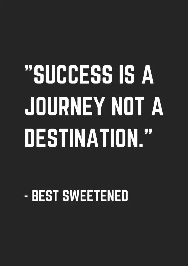 3. Success is a journey not a destination museuly