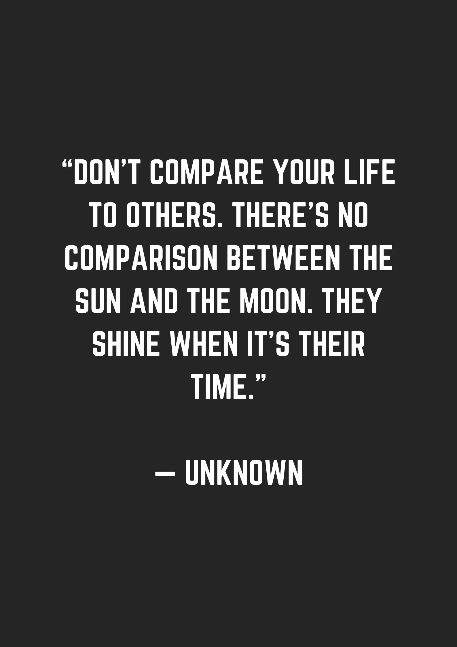 DONT COMPARE - museuly